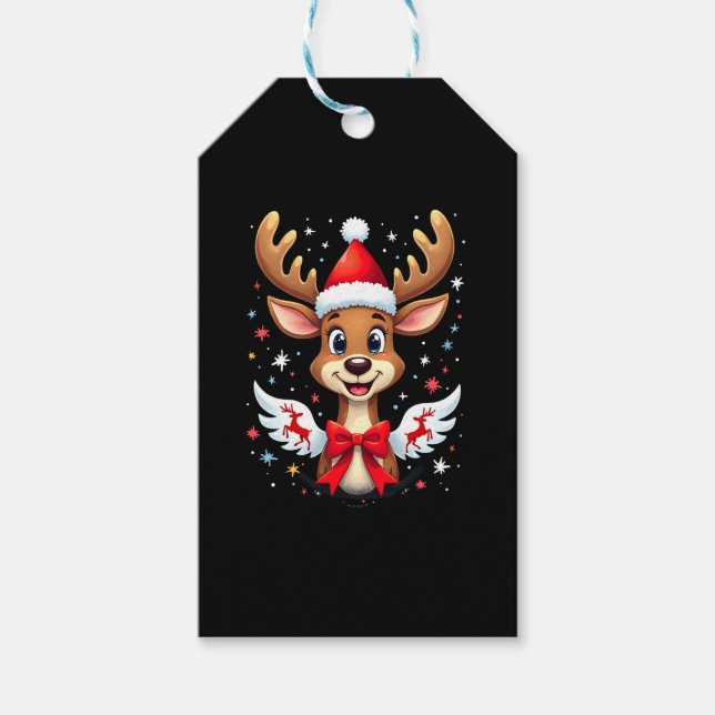 Weihnachtsmann (3) geschenkanhänger (Vorderseite)