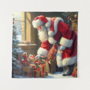 Weihnachtsmann 3 wandteppich