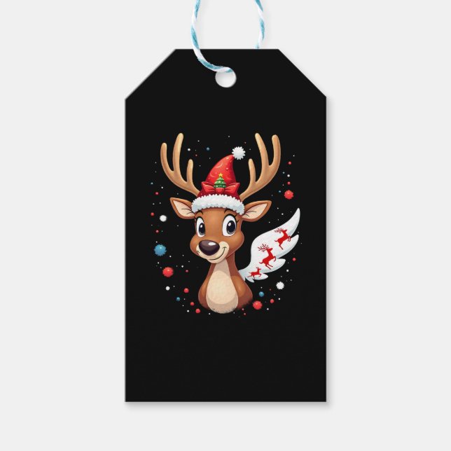 Weihnachtsmann (5) geschenkanhänger (Vorderseite)