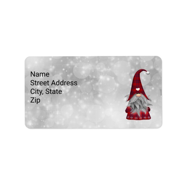 Weihnachtsmann Adressaufkleber (Vorne)
