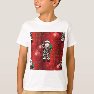 weihnachtsmann afrikanischer leoparden weihnachtsm T-Shirt