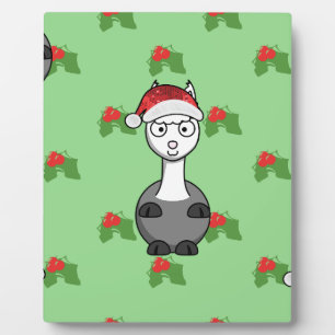 Weihnachtsmann Alpaka Fotoplatte