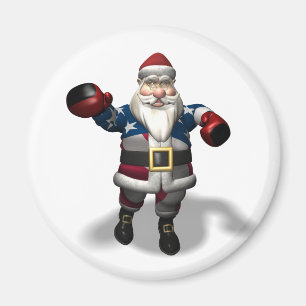Weihnachtsmann am Boxtag Magnet