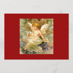 Weihnachtsmann Angel Star Einladung