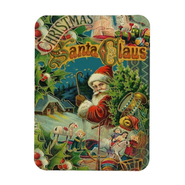 Weihnachtsmann Antike Kunst Magnet (Vertikal)