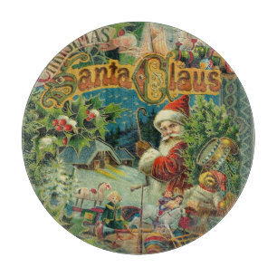 Weihnachtsmann Antike Kunst Schneidebrett