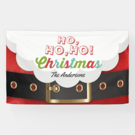 Weihnachtsmann Anzug Ho Ho Weihnachten Glück Neues Banner