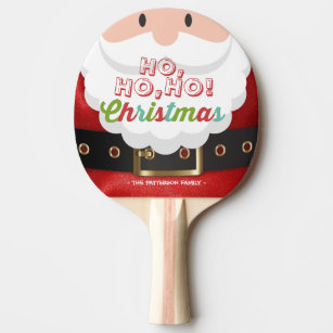 Weihnachtsmann Anzug Ho Ho Weihnachten Glück Neues Tischtennis Schläger