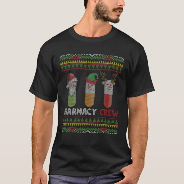 Weihnachtsmann Apotheke Crew Weihnachtsgebäck Schn T-Shirt (Vorderseite)