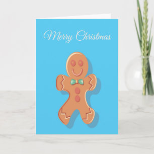 Weihnachtsmann auf blau feiertagskarte
