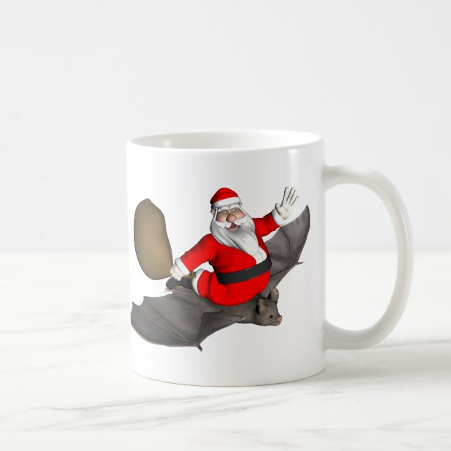Weihnachtsmann auf dem Flug Kaffeetasse (Rechts)