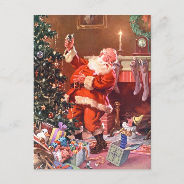 Weihnachtsmann auf der Nacht vor Weihnachten (Vorderseite)