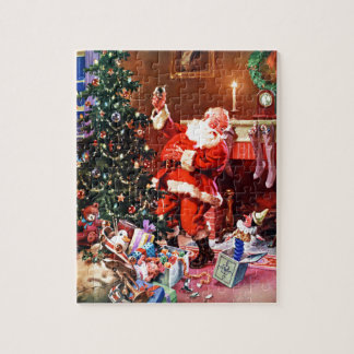 Weihnachtsmann auf der Nacht vor Weihnachten