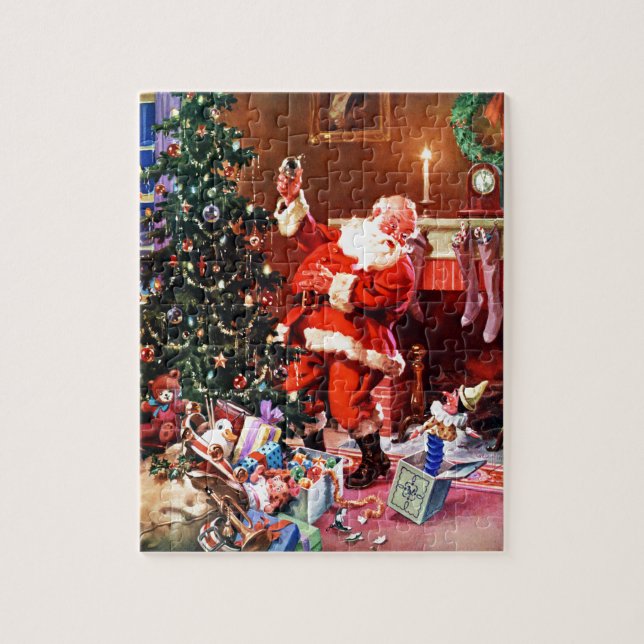 Weihnachtsmann auf der Nacht vor Weihnachten (Vertikal)