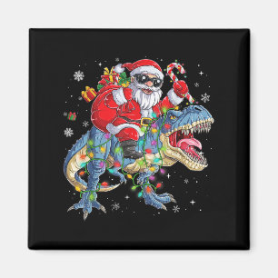 Weihnachtsmann auf Dinosaurier Reittier Lustige We Magnet