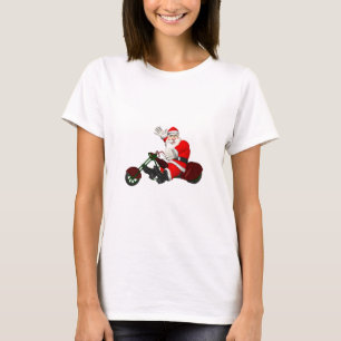 Weihnachtsmann auf Motor Trike T-Shirt