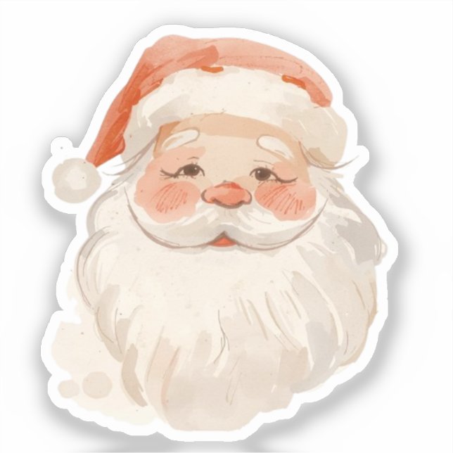 Weihnachtsmann-Aufkleber  Aufkleber (Vorderseite)
