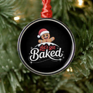Weihnachtsmann aus Lebkuchen Familie Lasst uns geb Ornament Aus Metall