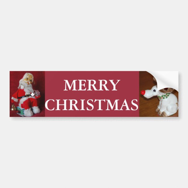 Weihnachtsmann Autoaufkleber (Vorne)