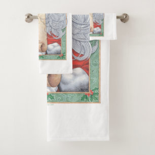 Weihnachtsmann Badhandtuch Set