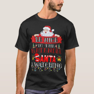 Weihnachtsmann Barkeeper Geschenk T-Shirt