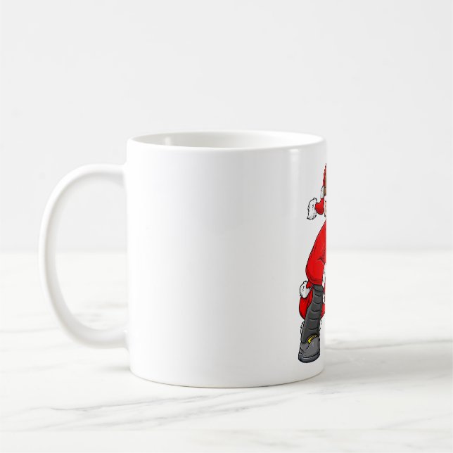 Weihnachtsmann Baseball Catcher Boys Girls Kaffeetasse (Links)