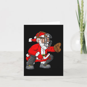 Weihnachtsmann Baseball Catcher Boys Girls Karte