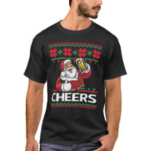 Weihnachtsmann Beer Drinking freut sich über hässl