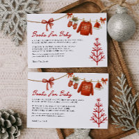 Weihnachtsmann-Bücher für Baby-Karte