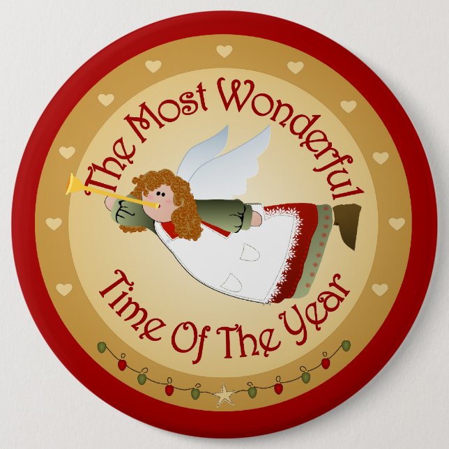 Weihnachtsmann Button (Vorderseite)