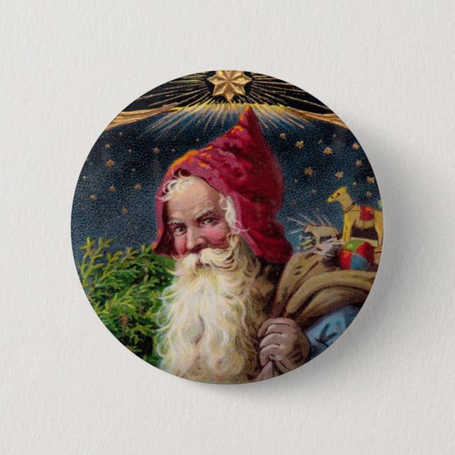 Weihnachtsmann Button (Vorderseite)