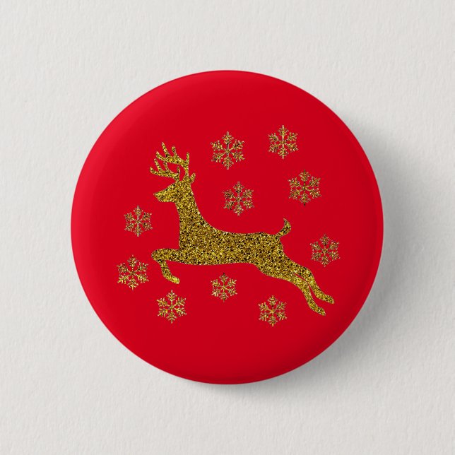 Weihnachtsmann Button (Vorderseite)