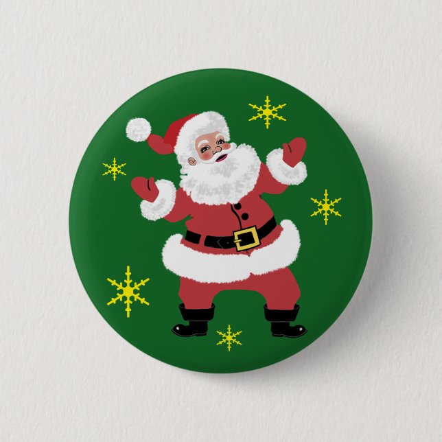 Weihnachtsmann Button (Vorderseite)