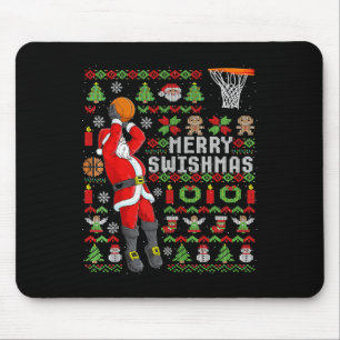 Weihnachtsmann-Bysketbyll-Spieler - Slam Dunk Ugly Mousepad