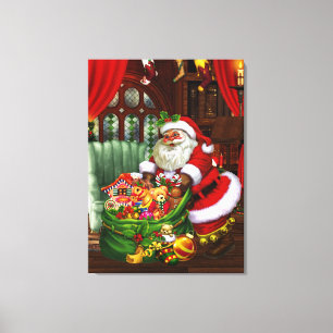 Weihnachtsmann!Canvas-Druck Leinwanddruck
