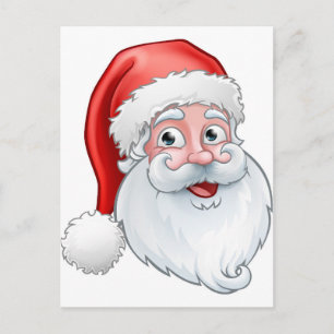 Weihnachtsmann-Cartoon Feiertagspostkarte