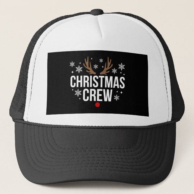WEIHNACHTSMANN-CREW TRUCKERKAPPE (Vorderseite)