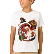 Weihnachtsmann, der mit Zügen spielt