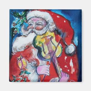 WEIHNACHTSMANN, der VIOLINE WeihnachtsParty SPIELT Magnet