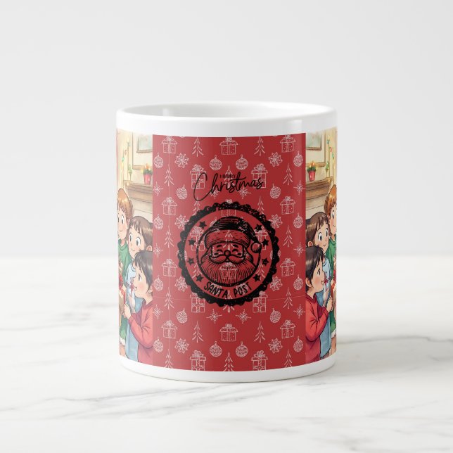 Weihnachtsmann, die Verbreitung von Weihnachtsjube Jumbo-Tasse (Vorderseite)