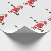 Weihnachtsmann-Discgolf, das Verpackungspapier