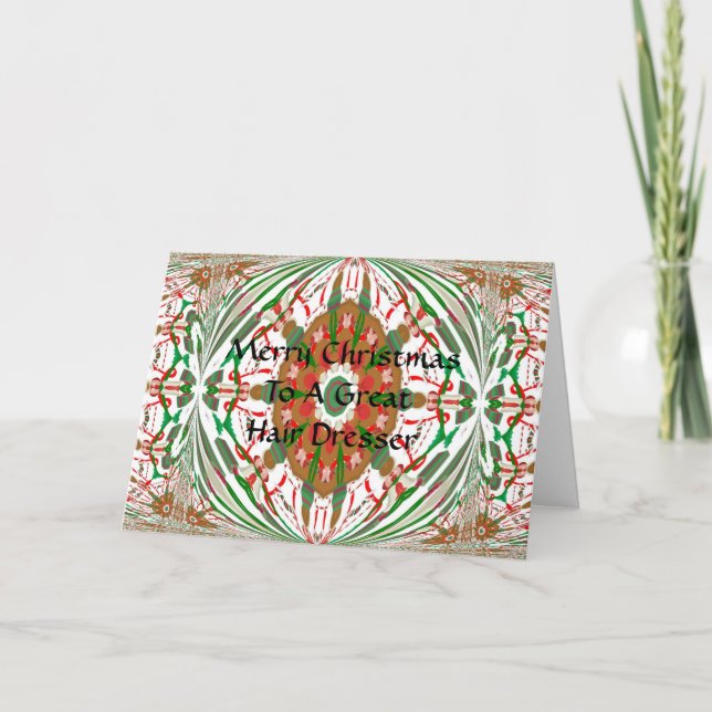 Weihnachtsmann-Dresserkarte Feiertagskarte (Vorderseite)