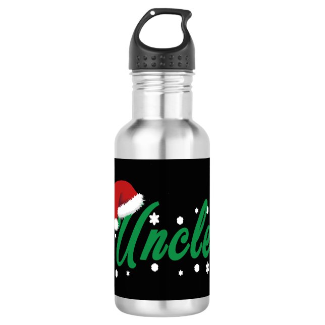 Weihnachtsmann Edelstahlflasche (Vorderseite)