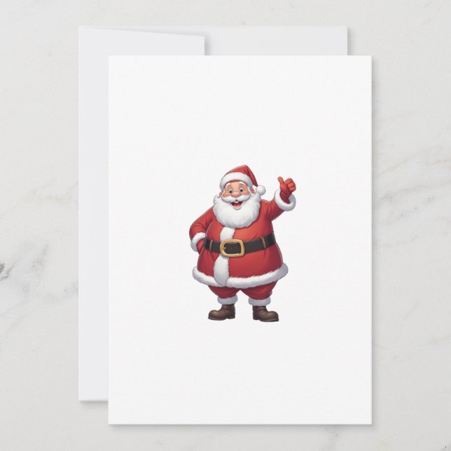 weihnachtsmann einladung (Vorderseite)