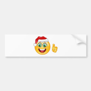 Weihnachtsmann-Emoji Autoaufkleber