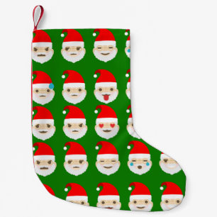 weihnachtsmann-emoji-emoticons-strumpf kleiner weihnachtsstrumpf