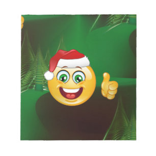 weihnachtsmann-emojis notizblock