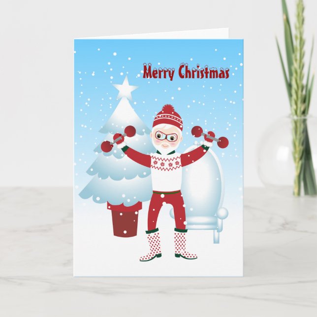 Weihnachtsmann erhält Sitz für Weihnachten (Vorderseite)
