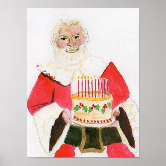 Weihnachtsmann-Feier Poster (Vorne)