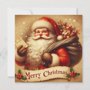 Weihnachtsmann Feiertagskarte